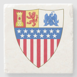 Santa Fe, New Mexico (wapenschild) Stenen Onderzetter