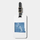 Santa Fe New Mexico Wood Grain Bagagelabel (Voorkant verticaal)