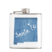 Santa Fe New Mexico Wood Grain Heupfles (Voorkant)