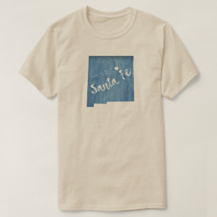 Santa Fe New Mexico Wood Grain T-shirt