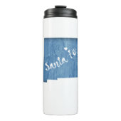 Santa Fe New Mexico Wood Grain Thermosbeker (Voorkant)