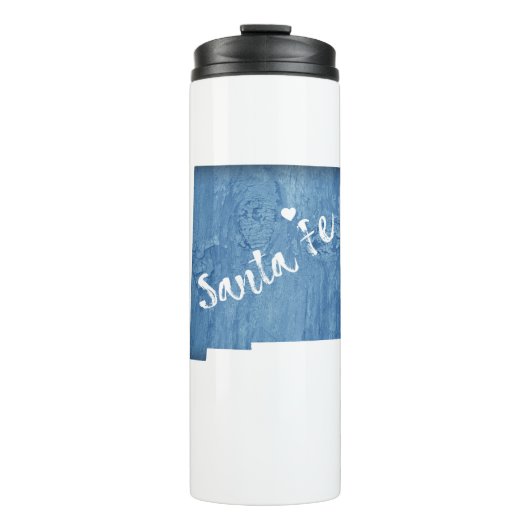 Santa Fe New Mexico Wood Grain Thermosbeker (Voorkant)