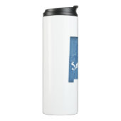 Santa Fe New Mexico Wood Grain Thermosbeker (Gedraaid links)