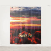 Santa Fe New Mexico Zonsondergang Wandkleed (Voorkant)