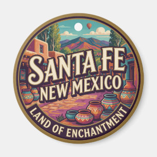 Santa Fe New Mexico Zuidwestelijke Reis Herinnerin Magneet