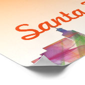 SANTA FE, NIEUW MEXICO SKYLINE WB1 POSTER (Hoek)