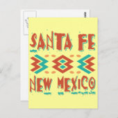 SANTA FE, NIEUWE MEXICO BRIEFKAART (Voorkant / Achterkant)