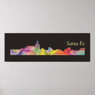 SANTA FE, NIEUWE MEXICO SKYLINE BB - POSTER