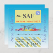 SANTA FE, NIEUWE MEXICO SKYLINE WB1 - SAVE THE DATE (Voorkant / Achterkant)