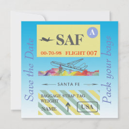 SANTA FE, NIEUWE MEXICO SKYLINE WB1 - SAVE THE DATE