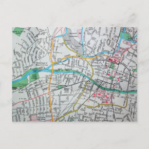 Santa Fe, NM  Map Briefkaart