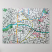 Santa Fe, NM  Map Poster (Voorkant)