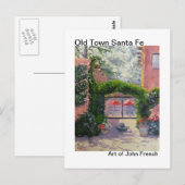 Santa Fe, NM-oliesschilderij van John French Briefkaart (Voorkant / Achterkant)