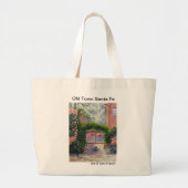 Santa Fe, NM-oliesschilderij van John French Grote Tote Bag (Voorkant)