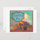 Santa Fe Oranje LabelRedlands, CA Briefkaart (Voorkant / Achterkant)