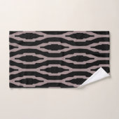 Santa Fe Pink & Black Geometric Modern Pattern Bad Handdoek (Handdoek)