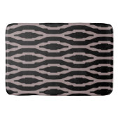 Santa Fe Pink & Black Geometric Modern Pattern Badmat (Voorkant)