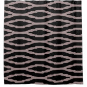 Santa Fe Pink & Black Geometric Modern Pattern Douchegordijn (Voorkant)