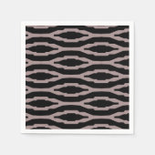 Santa Fe Pink & Black Geometric Modern Pattern Servet (Voorkant)