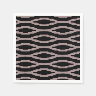 Santa Fe Pink & Black Geometric Modern Pattern Servet