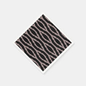 Santa Fe Pink & Black Geometric Modern Pattern Servet (Hoek)