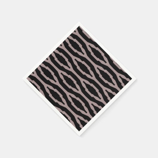 Santa Fe Pink & Black Geometric Modern Pattern Servet (Hoek)
