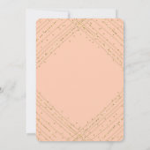 Santa Fe Pink & Gold Glitter Sweet 16 verjaardag Kaart (Achterkant)