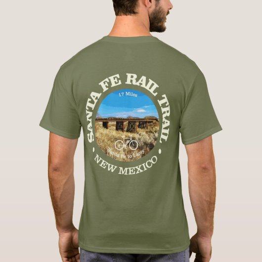 Santa Fe Rail Trail (fietsen c) T-shirt (Achterkant)