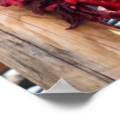 Santa Fe Red Chili Ristras Corbal New Mexico Post Poster (Hoek)