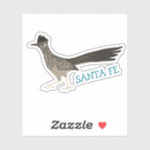 SANTA FE Roadrunner Bird Colour Pencil Art Sticker (Vel)
