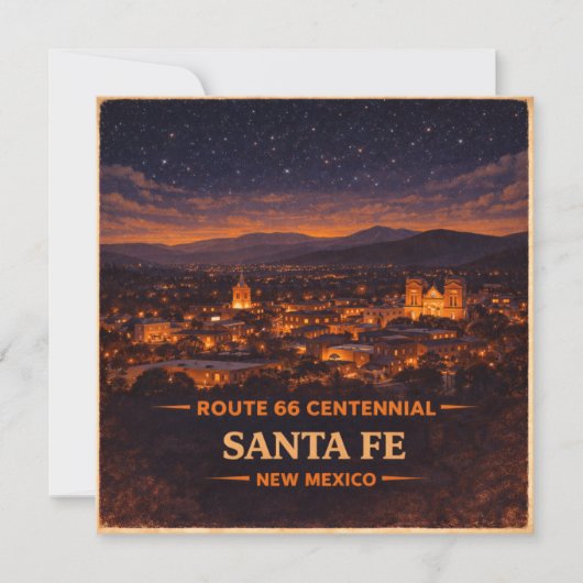 Santa Fe Route 66 Eeuwfeest Reizen Briefpapier (Voorkant)