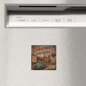 Santa Fe Route 66 Kerstcadeau Magneet (Insitu (Vaatwasser))