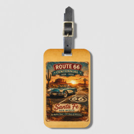 Santa Fe Route Zesenzestig Eeuwfeest Bagagelabel