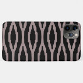 Santa Fe Roze & Zwarte Geometrische Moderne Patroo Case-Mate iPhone Case (Achterkant (horizontaal))