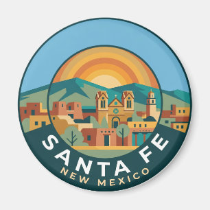 Santa Fe Silhouette New Mexico New Mexico Magneet
