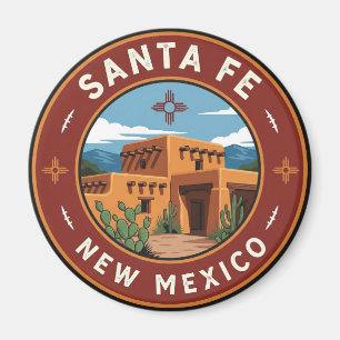 Santa Fe Skyline New Mexico Reizen Magneet
