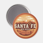 Santa Fe Skyline New Mexico Reizen Magneet (Voorkant / Achterkant)