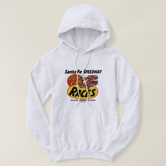 Santa Fe Speedway, Willow Springs, IL 1953-1995 Hoodie (Design voorkant)
