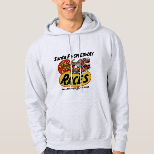 Santa Fe Speedway, Willow Springs, IL 1953-1995 Hoodie (Voorkant)