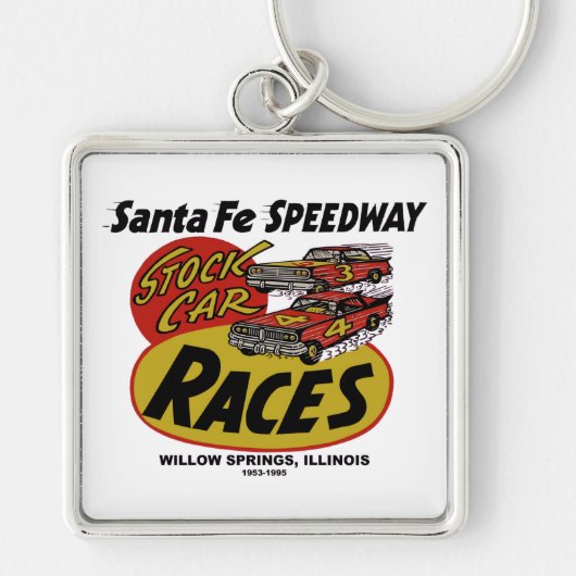 Santa Fe Speedway, Willow Springs, IL 1953-1995 Sleutelhanger (Voorkant)