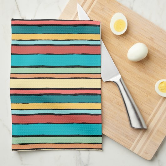 Santa Fe Stripe Kitchen Towel 16 x 24 inch Theedoek (Quarter Fold)