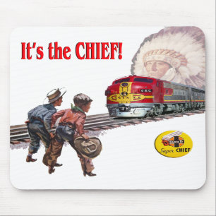 Santa Fe Super Chief Train Mousepad Muismat