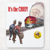 Santa Fe Super Chief Train Mousepad Muismat (Voorkant)