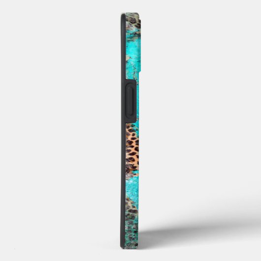 Santa Fe Thunderbird Turquoise Marble Leopard Case-Mate iPhone Case (Achterkant / Rechts)