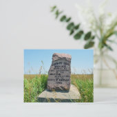 Santa Fe Trail Marker #35 in Kansas Briefkaart (Staand voorkant)