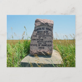 Santa Fe Trail Marker #35 in Kansas Briefkaart