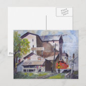 Santa Fe Train Depot-briefkaart Briefkaart (Voorkant / Achterkant)