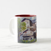 Santa Fe Train Depot-mok Tweekleurige Koffiemok (Voorkant links)