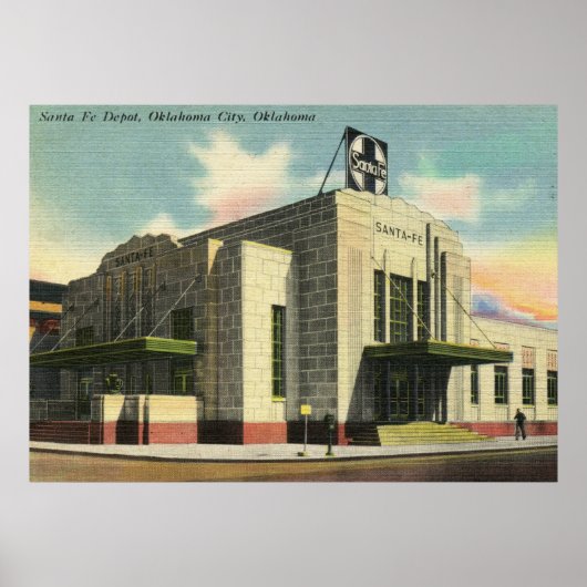 Santa Fe Train Depot, Oklahoma City  Poster (Voorkant)