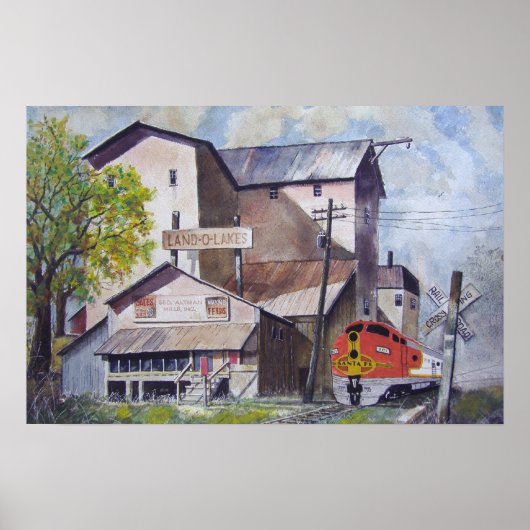 Santa Fe Train Depot-poster Poster (Voorkant)